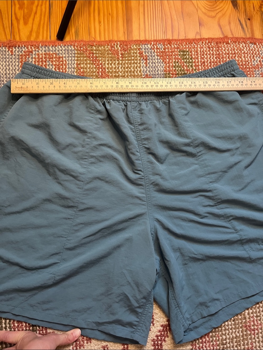 Patagonia Men’s Baggies Shorts XXL Teal Blue Green EUC Lightweight Outdoor - Picture 2 of 9